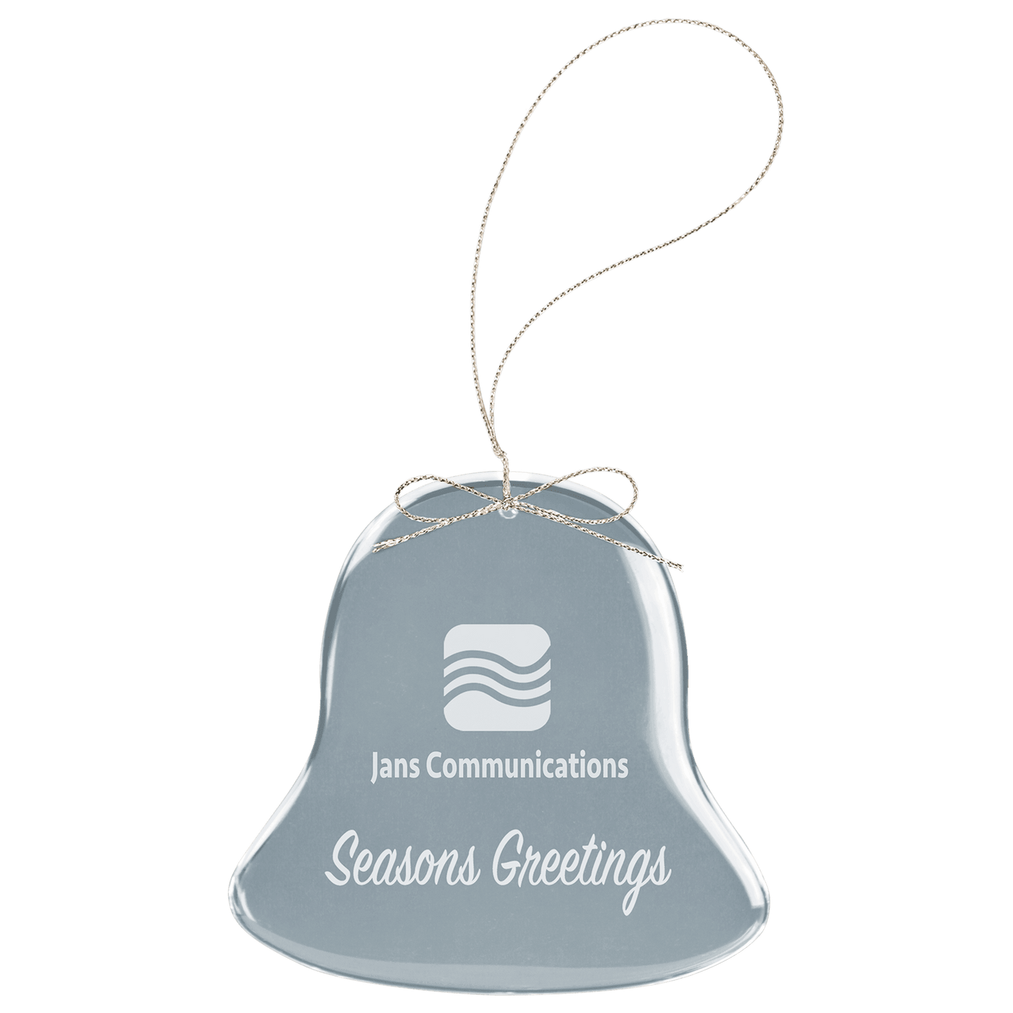 2 3/4" Crystal Bell Ornament