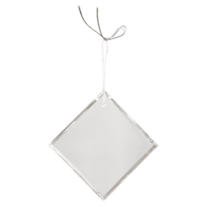 3" Crystal Diamond Ornament