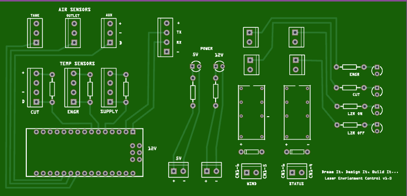 Laser Temperature Monitor Custom PCB Kit