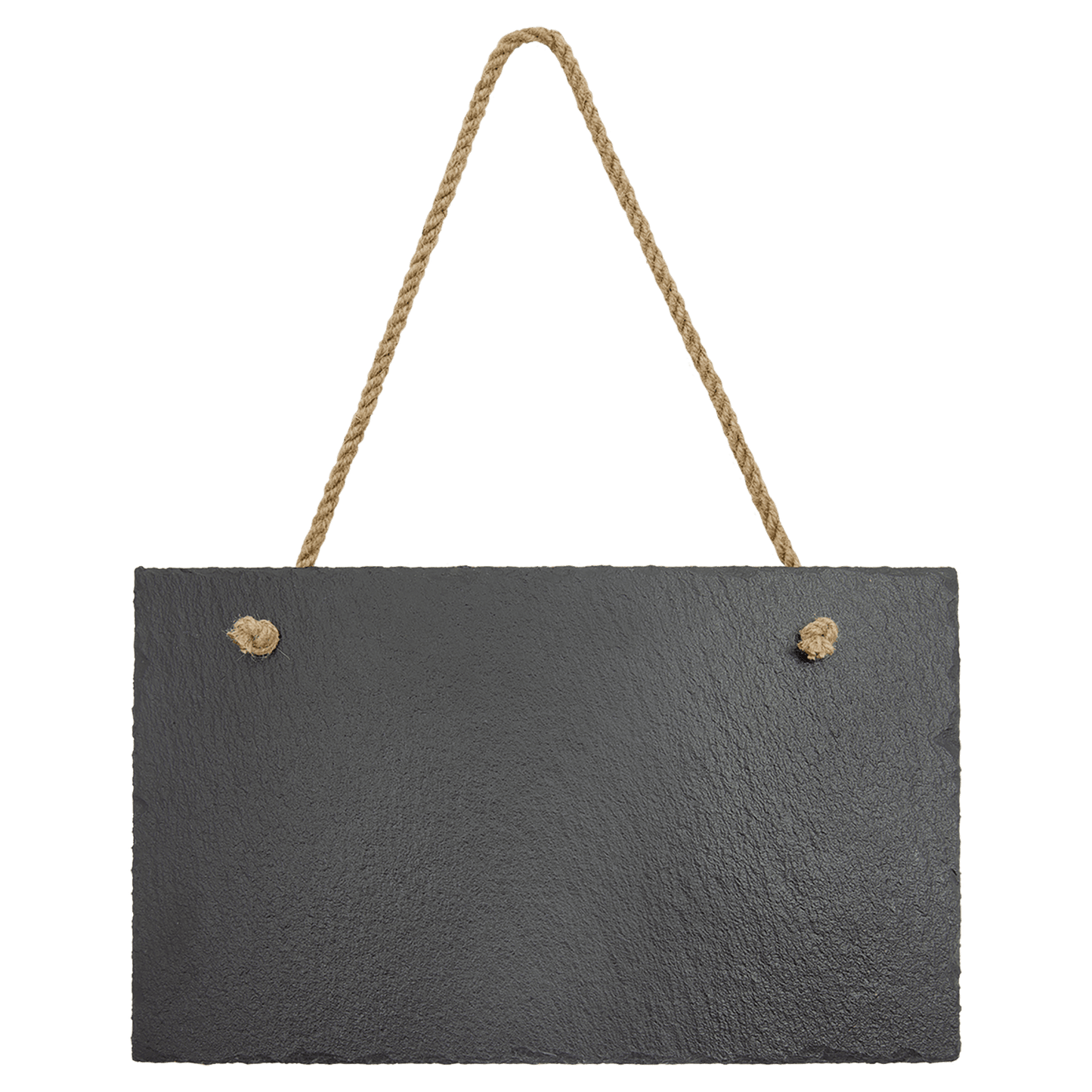 11 3/4" x 7" Rectangle Slate Decor with Hanger String
